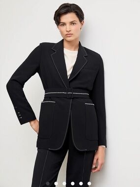NWOT MM. Lafleur The Athena Jetset Blazer - Everyday Crepe with Topstitch